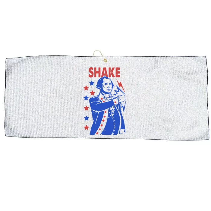 Shake Shake And Bake Couples Matching 4th Of July Large Microfiber Waffle Golf Towel