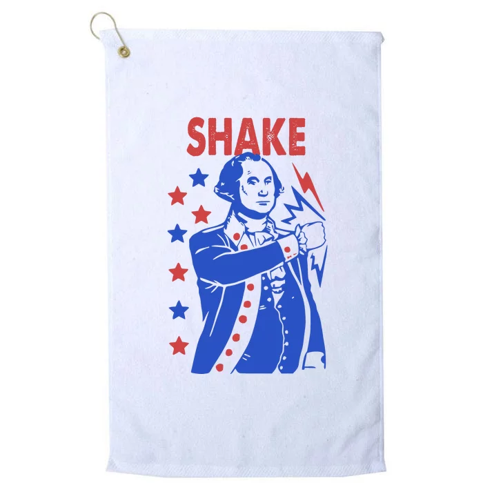 Shake Shake And Bake Couples Matching 4th Of July Platinum Collection Golf Towel