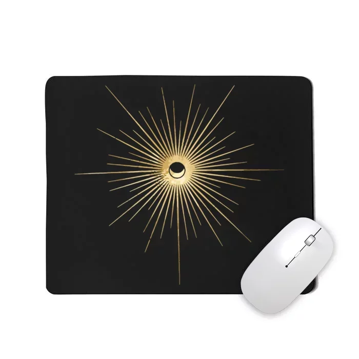 Spiritual Sun And Moon Mystic Sun Moon Mousepad