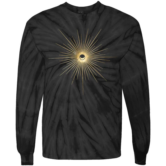 Spiritual Sun And Moon Mystic Sun Moon Tie-Dye Long Sleeve Shirt