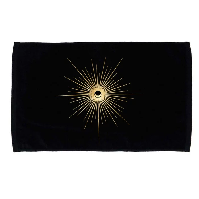 Spiritual Sun And Moon Mystic Sun Moon Microfiber Hand Towel