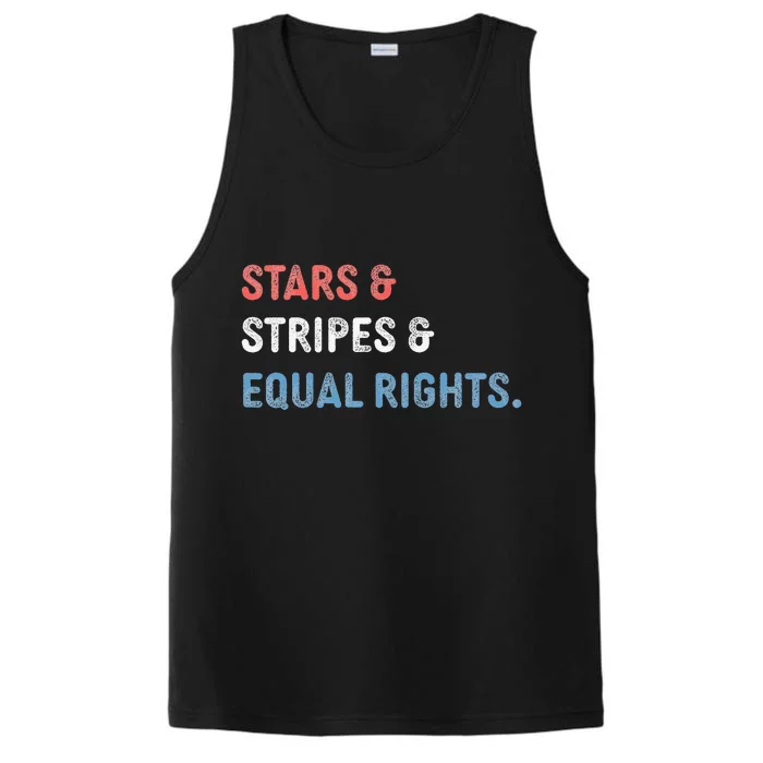 Stars Stripes And Equal Rights 4th Of July 's Rights Performance Tank