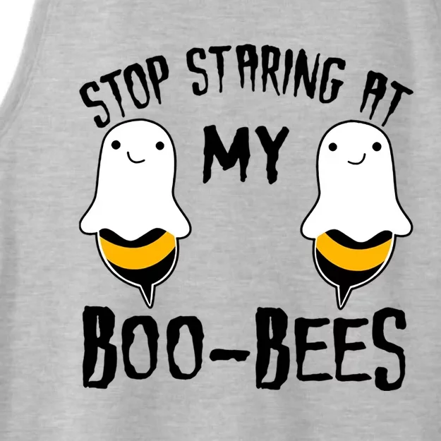 Stop Staring At My Boo Bees Funny Boo Bees Halloween Funny Gift Ladies Tri-Blend Wicking Tank