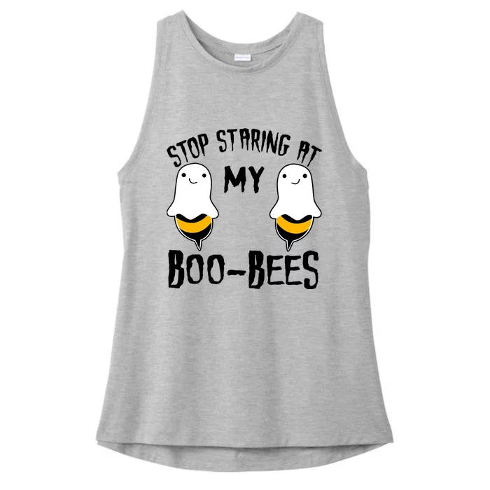 Stop Staring At My Boo Bees Funny Boo Bees Halloween Funny Gift Ladies Tri-Blend Wicking Tank