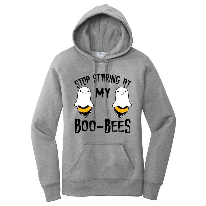 Stop Staring At My Boo Bees Funny Boo Bees Halloween Funny Gift Women's Pullover Hoodie