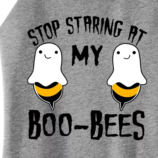 Stop Staring At My Boo Bees Funny Boo Bees Halloween Funny Gift Women’s Perfect Tri Rocker Tank