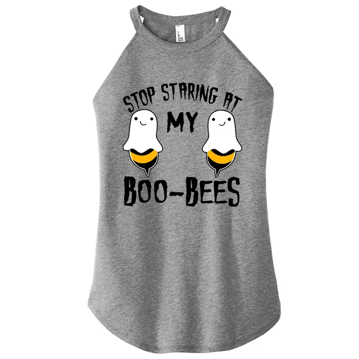 Stop Staring At My Boo Bees Funny Boo Bees Halloween Funny Gift Women’s Perfect Tri Rocker Tank