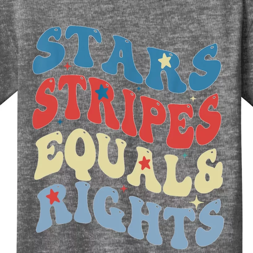 Stars Stripes And Equal Rights 4th Of July Womens Rights Kids T-Shirt