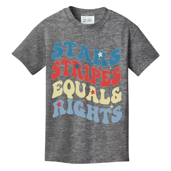 Stars Stripes And Equal Rights 4th Of July Womens Rights Kids T-Shirt