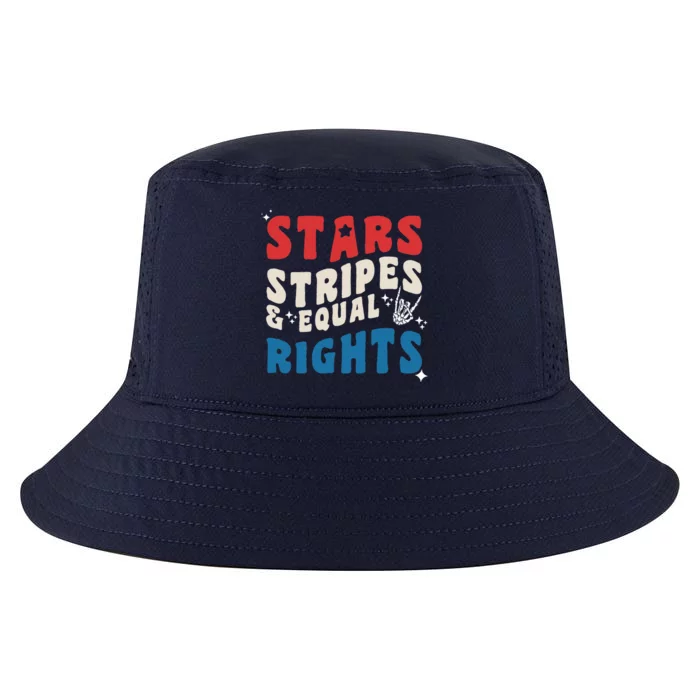 Stars Stripes And Equal Rights 4th Of July Womens Rights Cool Comfort Performance Bucket Hat