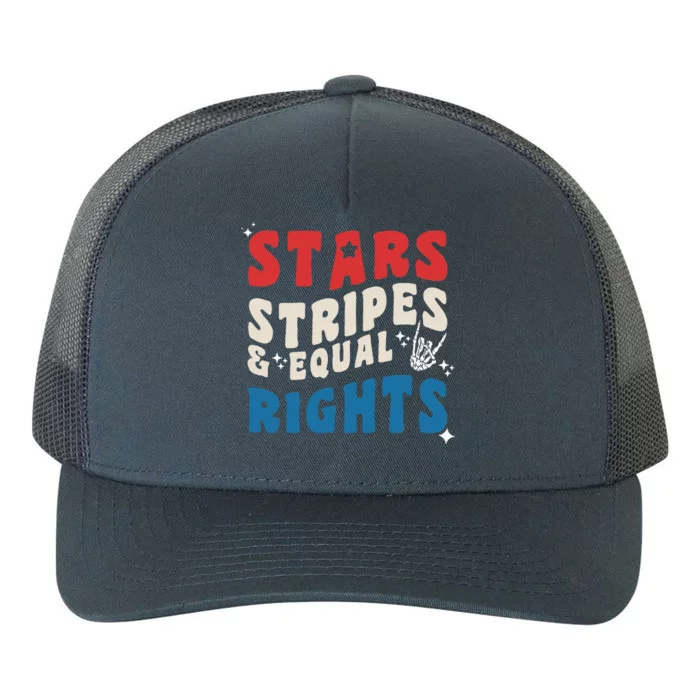 Stars Stripes And Equal Rights 4th Of July Womens Rights Yupoong Adult 5-Panel Trucker Hat