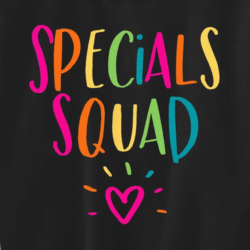 Specials Squad Art Music PE Tech Gym Teacher Team Kids Sweatshirt