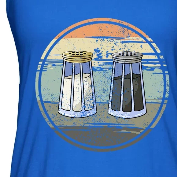 Salt Shaker And Pepper Retro Salt Lover Pepper Lover Salt Funny Gift Ladies Essential Flowy Tank