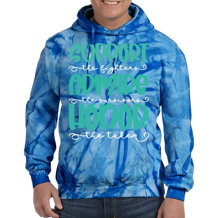 Sexual Support Awareness Month Warrior Inspirational Saying Funny Gift Tie Dye Hoodie