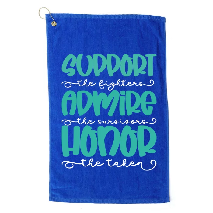 Sexual Support Awareness Month Warrior Inspirational Saying Funny Gift Platinum Collection Golf Towel