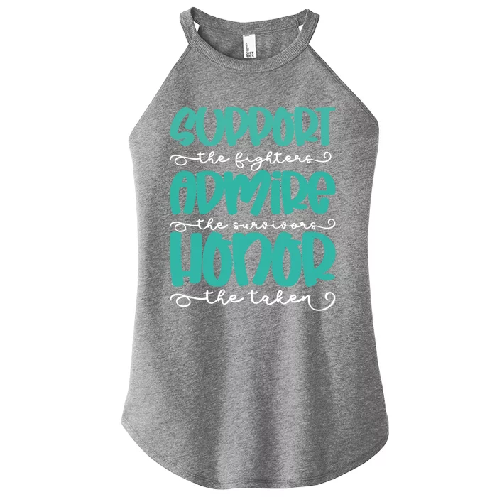 Sexual Support Awareness Month Warrior Inspirational Saying Funny Gift Women’s Perfect Tri Rocker Tank