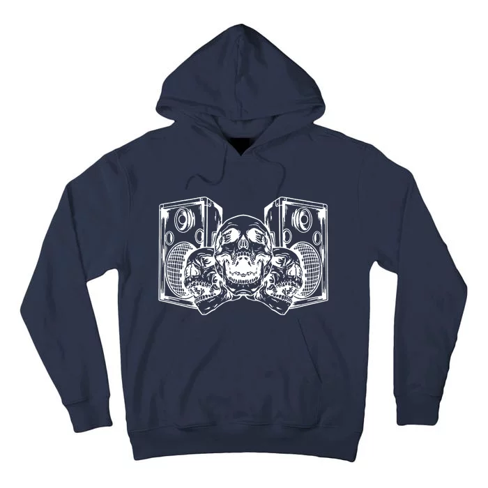 Skull Speakers Audio Gothic Regular Tall Hoodie