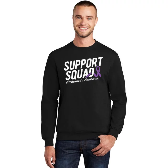 Support Squad Alzheimers Awareness Tall Sweatshirt