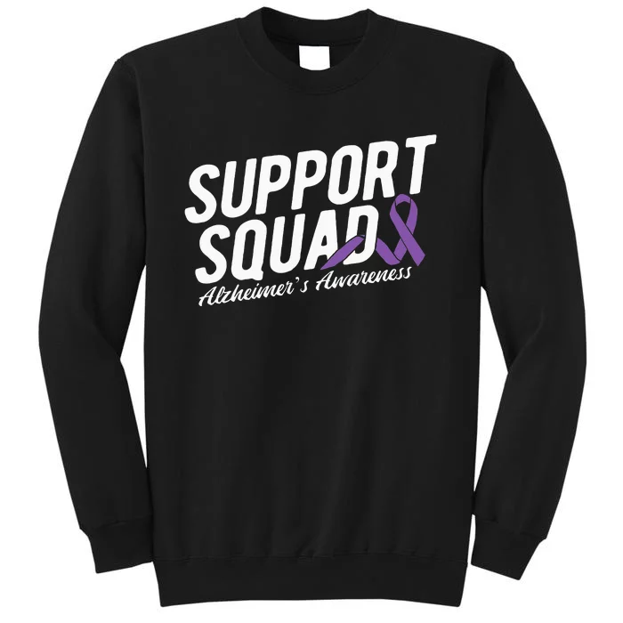 Support Squad Alzheimers Awareness Tall Sweatshirt