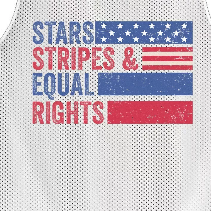 Stars Stripes And Equal Rights 4th Of July 's Rights Mesh Reversible Basketball Jersey Tank