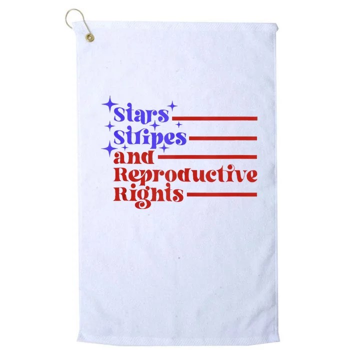 Stars Stripes And Reproductive Rights Platinum Collection Golf Towel