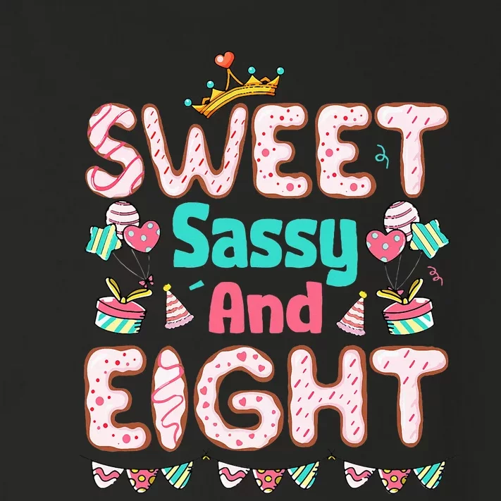 Sweet Sassy And Eight Birthday 8 Year Old Toddler Long Sleeve Shirt