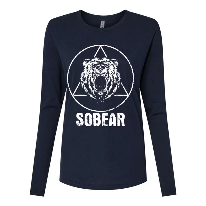 Sobear Sobriety Anniversary Sober Aa Na Recovery Womens Cotton Relaxed Long Sleeve T-Shirt