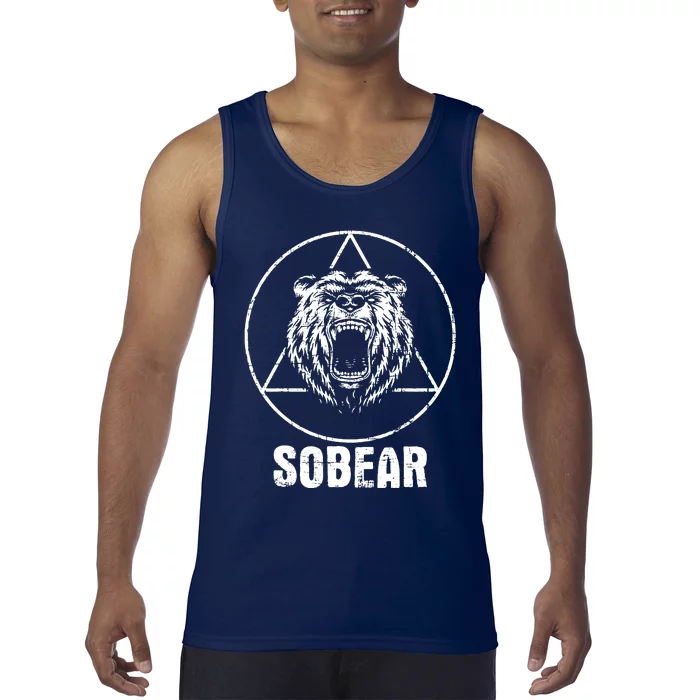 Sobear Sobriety Anniversary Sober Aa Na Recovery Tank Top