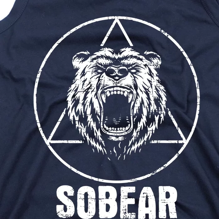 Sobear Sobriety Anniversary Sober Aa Na Recovery Tank Top