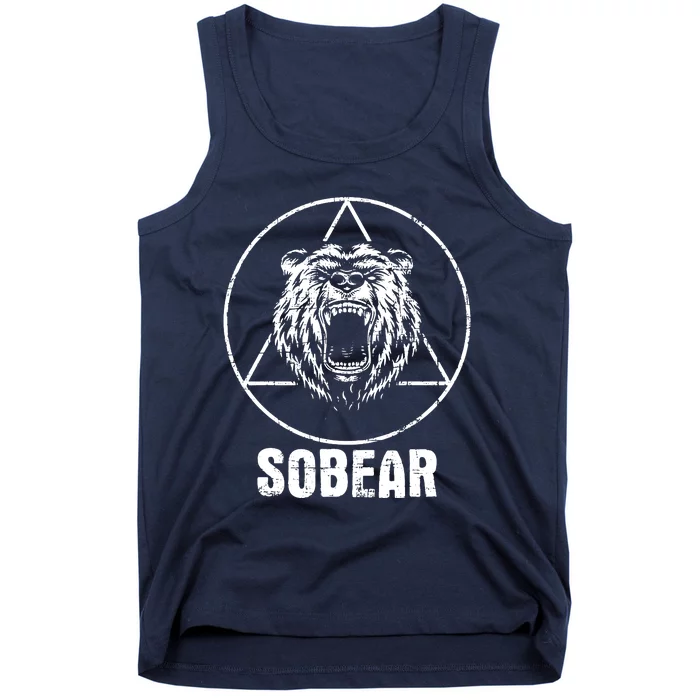 Sobear Sobriety Anniversary Sober Aa Na Recovery Tank Top