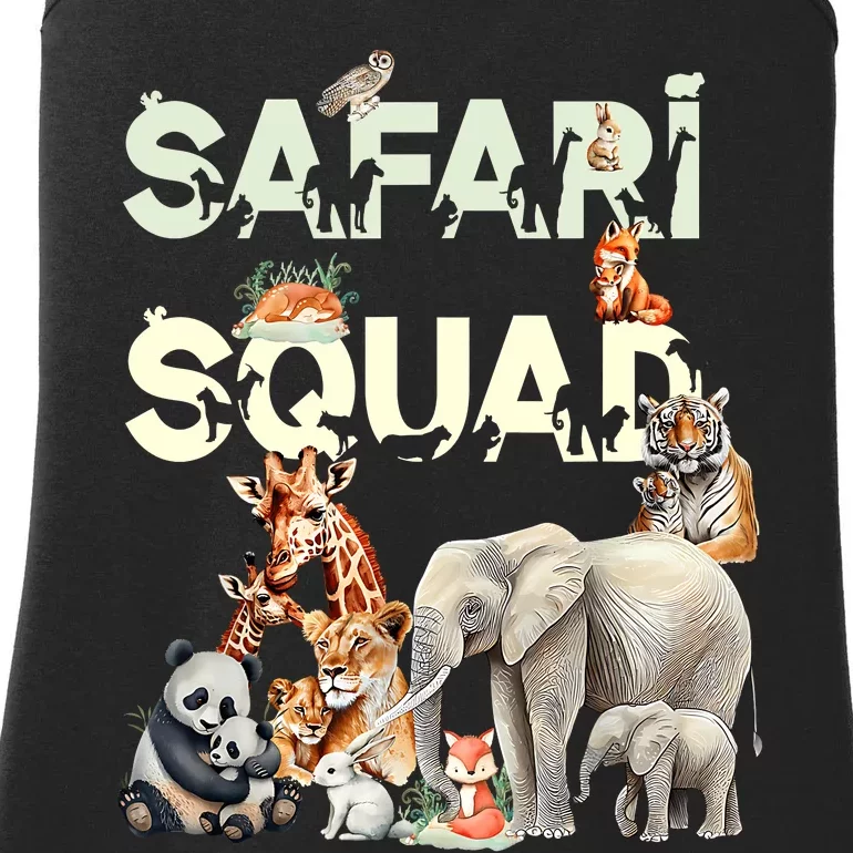 Safari Squad Animals Funny Zoo Animal Lovers Funny Safari Ladies Essential Tank