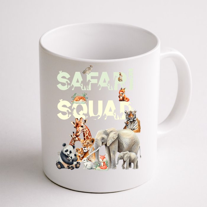 Safari Squad Animals Funny Zoo Animal Lovers Funny Safari Front & Back Coffee Mug