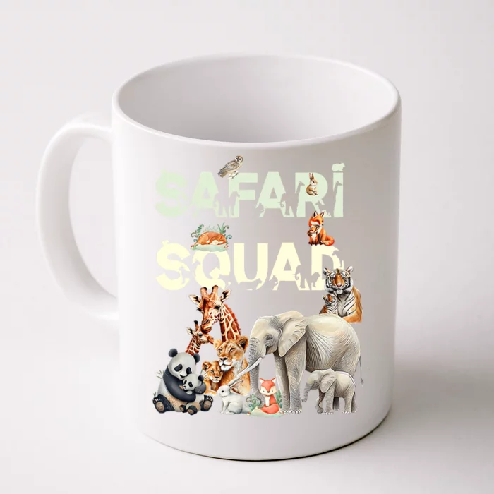 Safari Squad Animals Funny Zoo Animal Lovers Funny Safari Front & Back Coffee Mug