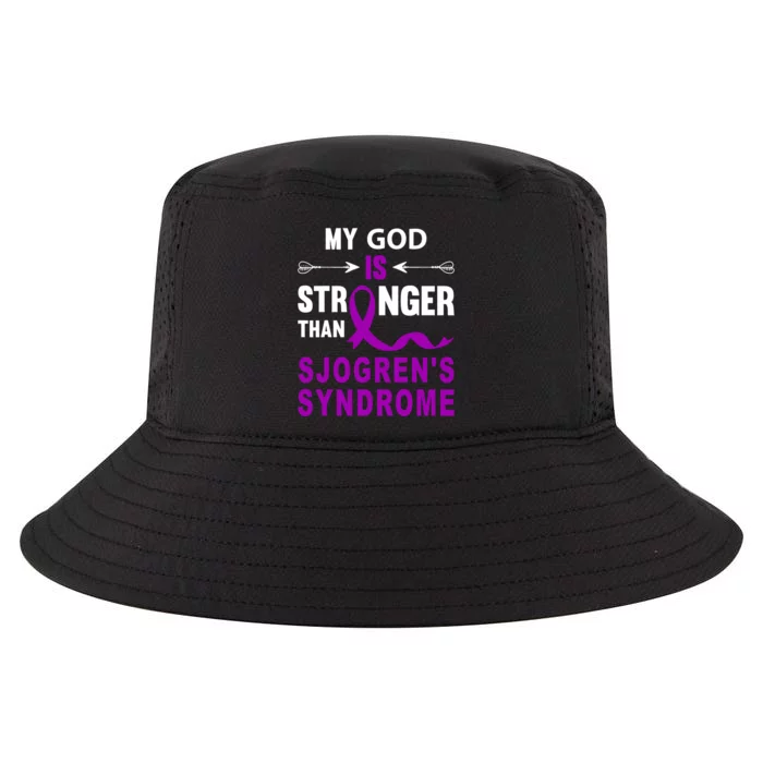 Sjogrens Syndrome Awareness Faith Purple Ribbon Support Cool Comfort Performance Bucket Hat