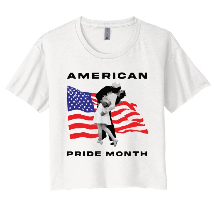 Sean Strickland American Pride Month Funny Meme Mma Women's Crop Top Tee