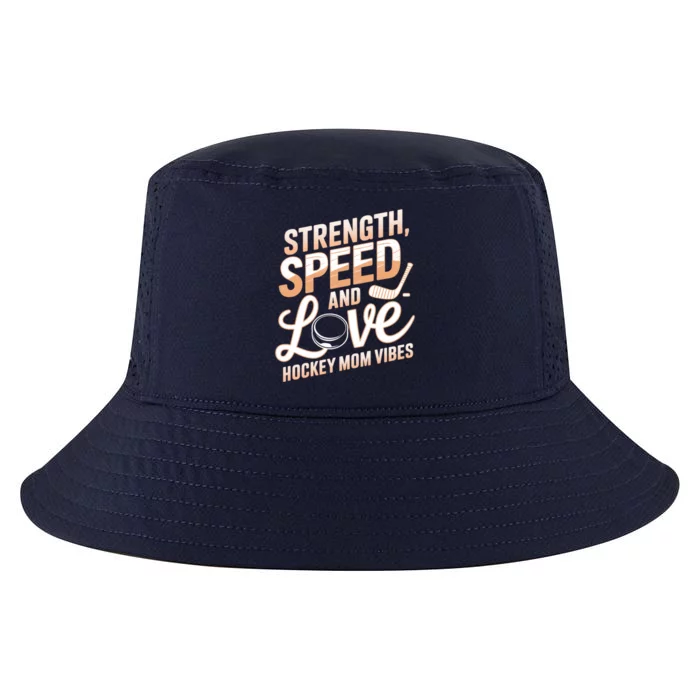 Strength Speed And Love Hockey Mom Cute Gift Cool Comfort Performance Bucket Hat