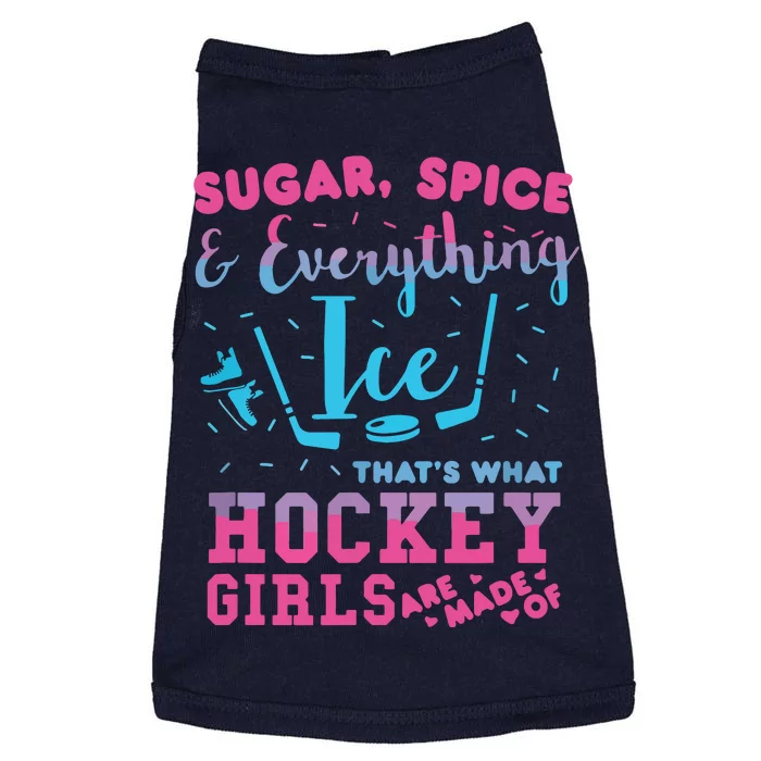 Sugar Spice And Everything Ice Hockey Player Doggie Tank