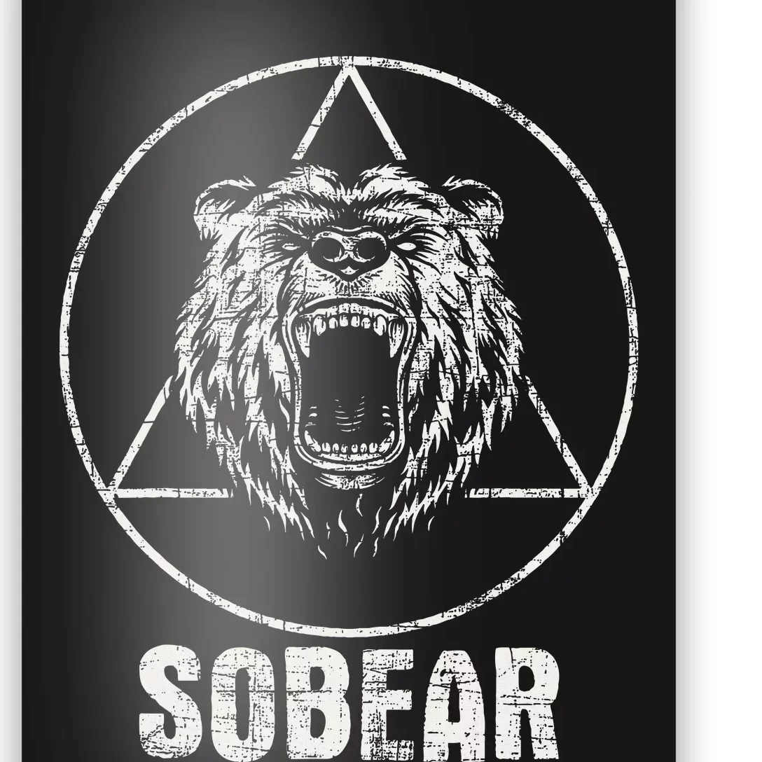 Sobear Sobriety Anniversary Sober Poster