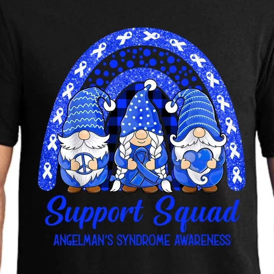 Support Squad AngelS Syndrome Awareness Month Gnomies Great Gift Pajama Set