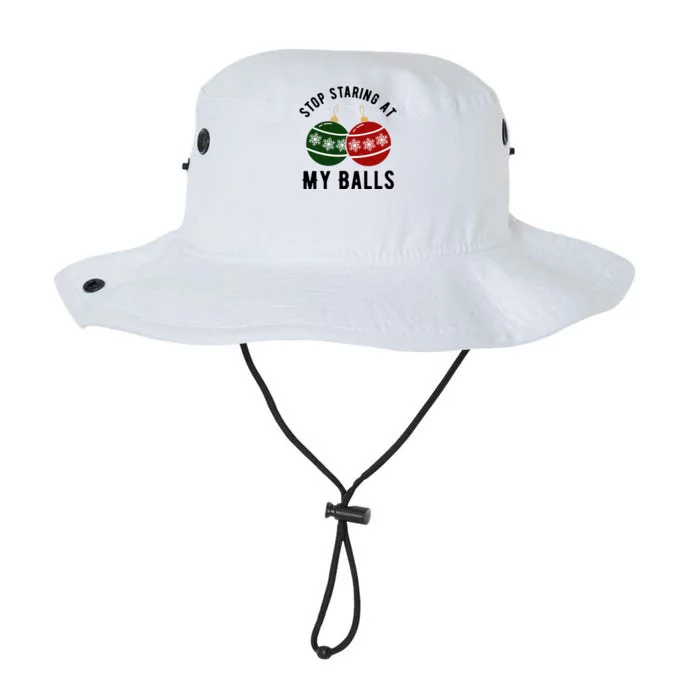 Stop Staring At My Balls Funny Christmas Legacy Cool Fit Booney Bucket Hat