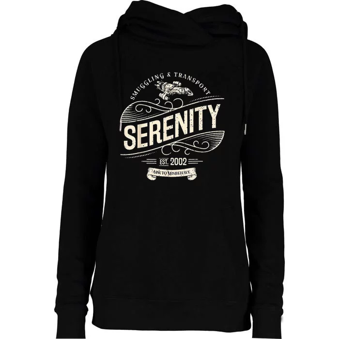 Serenity Smuggling And Transport Firefly Womens Funnel Neck Pullover Hood