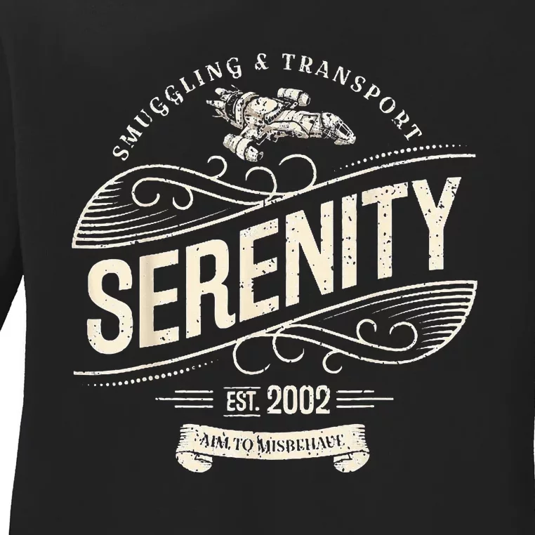 Serenity Smuggling And Transport Firefly Ladies Long Sleeve Shirt