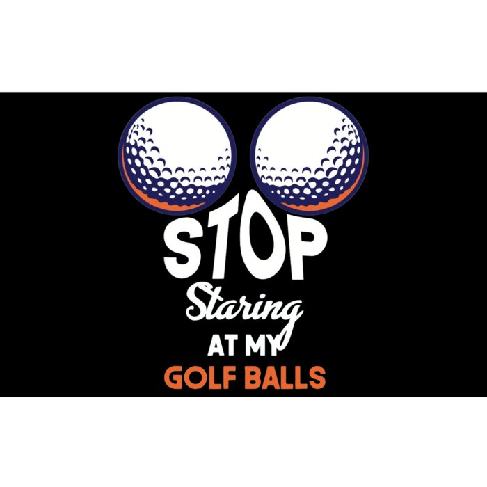 Stop Staring At My Golf Balls Cute Golfing Funny Boobs Balls Bumper Sticker