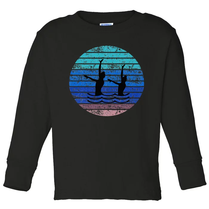 Synchron Swim Artistic Synchronized Swimming Swimmers Toddler Long Sleeve Shirt