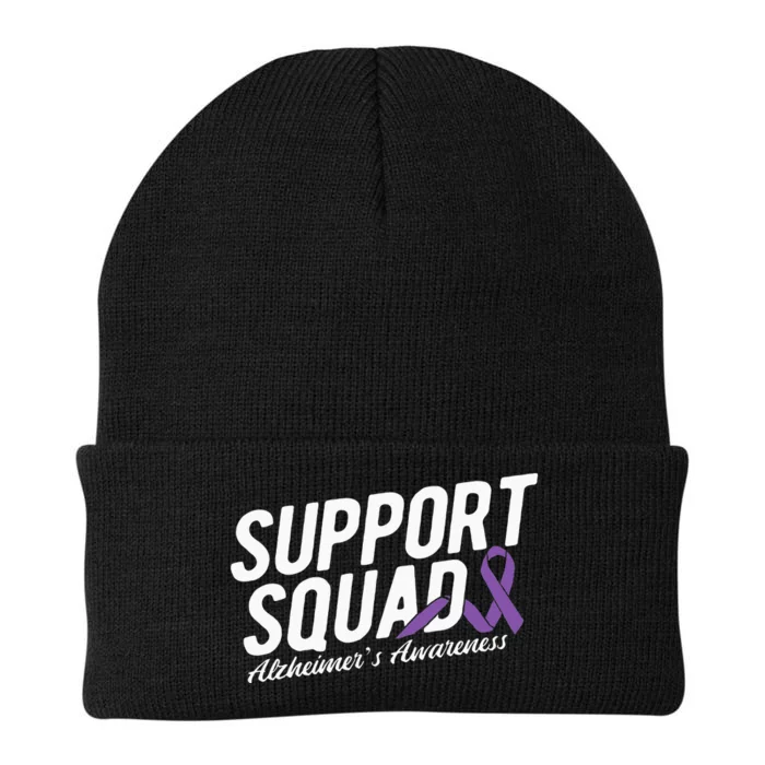 Support Squad Alzheimers Awareness Knit Cap Winter Beanie