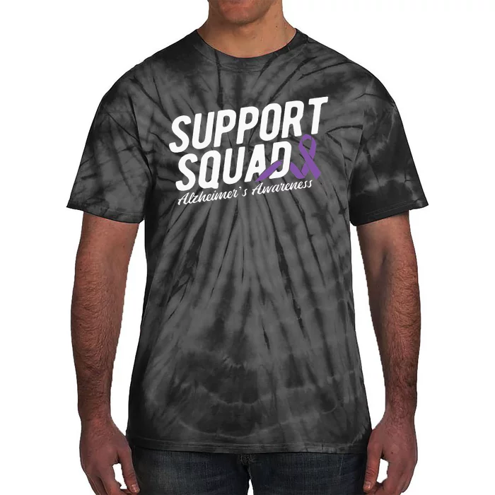 Support Squad Alzheimers Awareness Tie-Dye T-Shirt