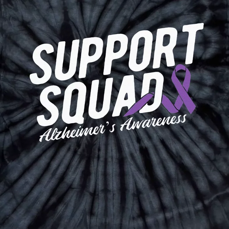 Support Squad Alzheimers Awareness Tie-Dye T-Shirt