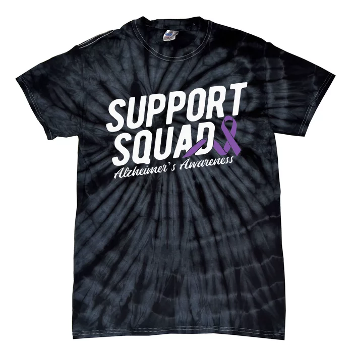 Support Squad Alzheimers Awareness Tie-Dye T-Shirt