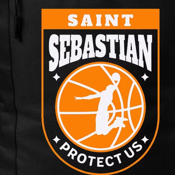 St Sebastian Basketball Dunk Saint Of Sports Athletes Daily Commute Backpack