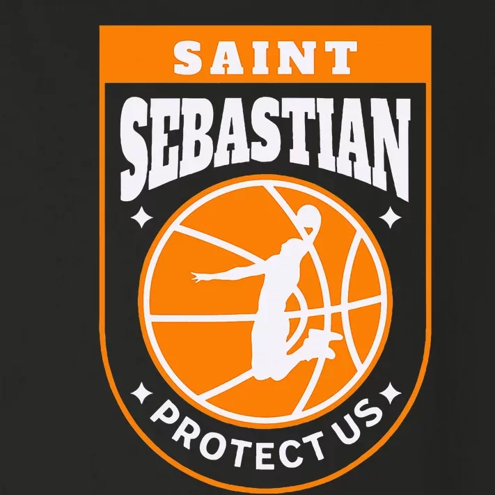 St Sebastian Basketball Dunk Saint Of Sports Athletes Toddler Long Sleeve Shirt